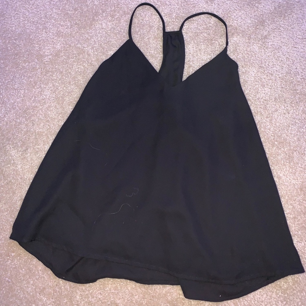 Black Flowy Blouse